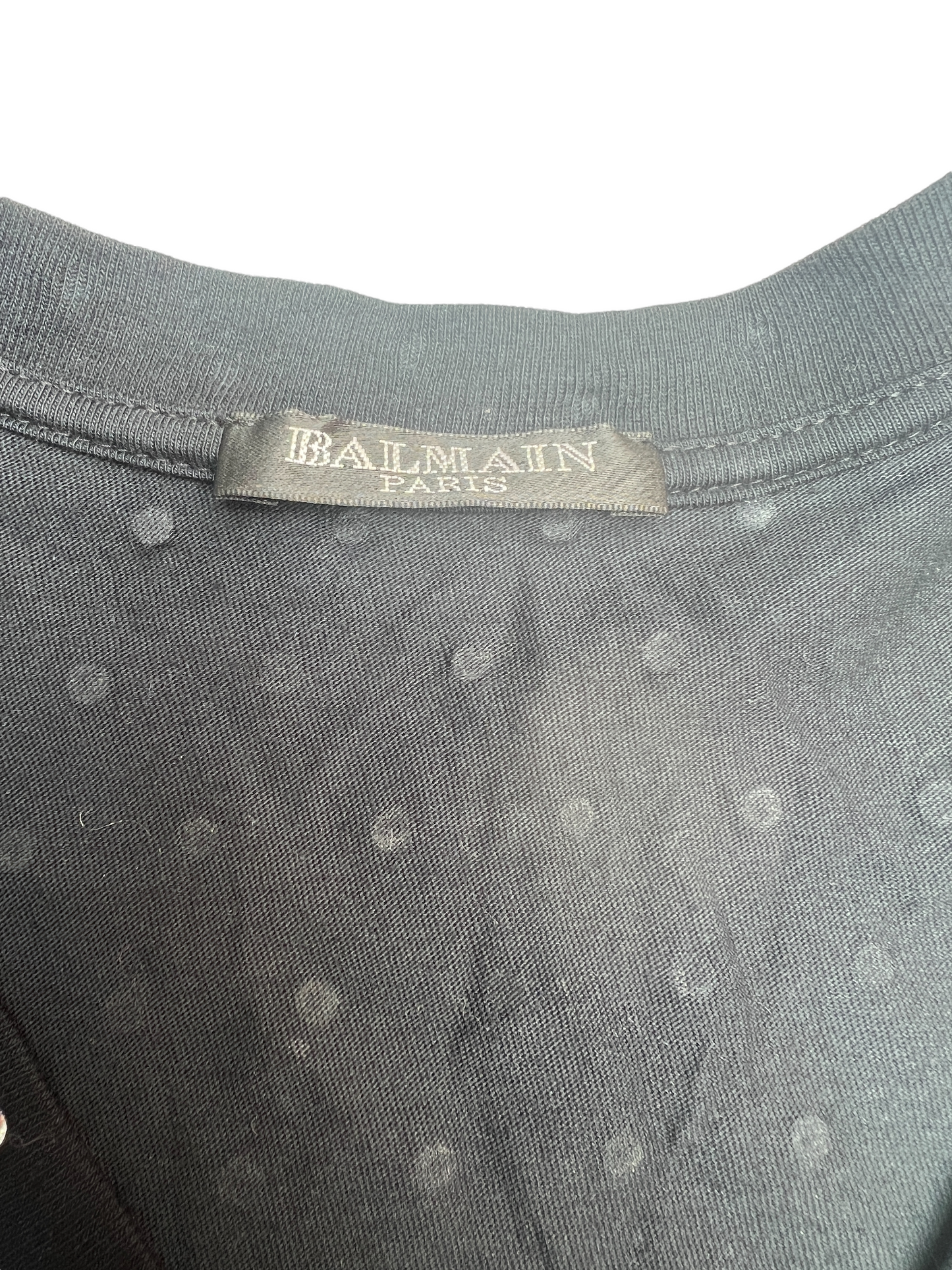 Black Tshirt with crystals - M