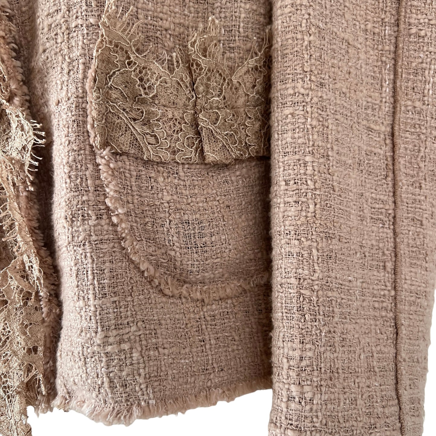 Blush Tweed Jacket - S