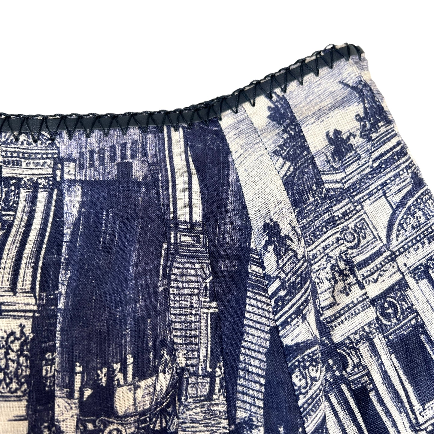 Navy Print Skirt - XS