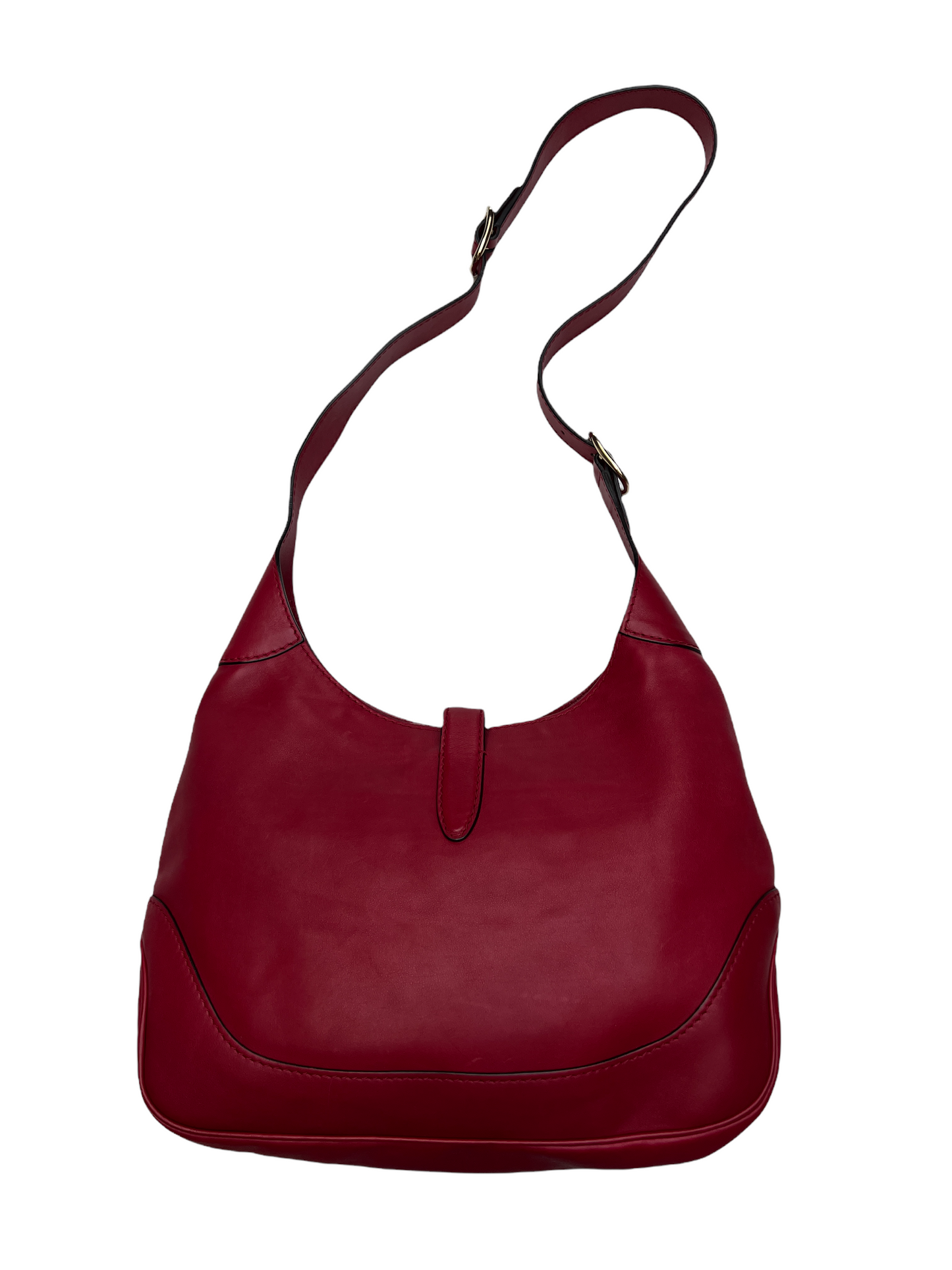 Red Leather Jackie Bag