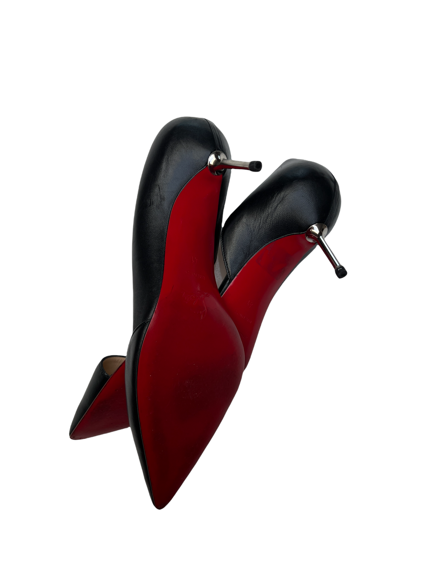 Black Leather and Silver Heels - 11