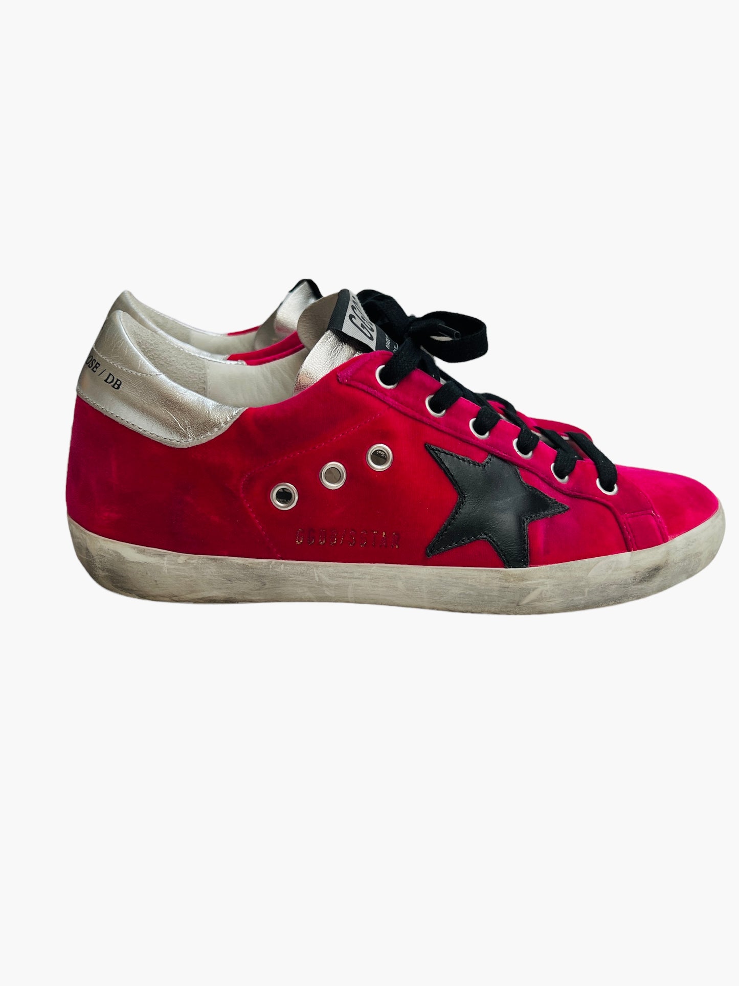 Superstar Pink Velvet Sneakers - 8