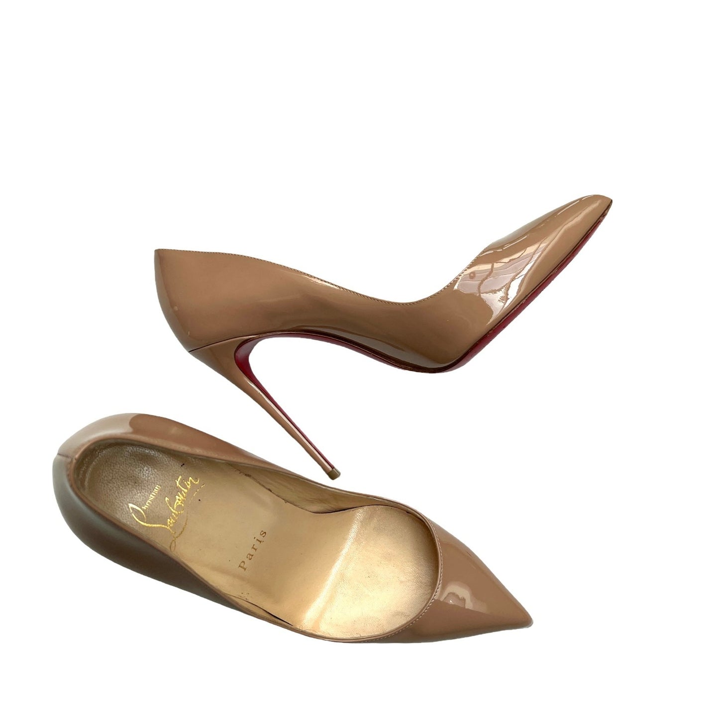 Nude Patent Leather Pump - 8.5
