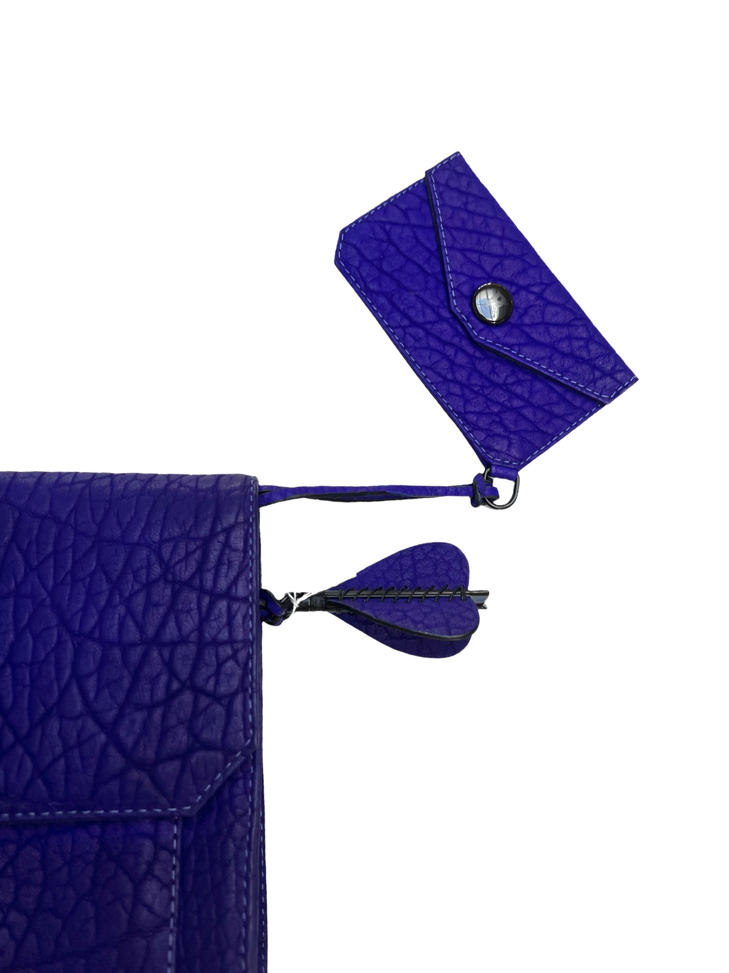 Purple Didion Leather Clutch