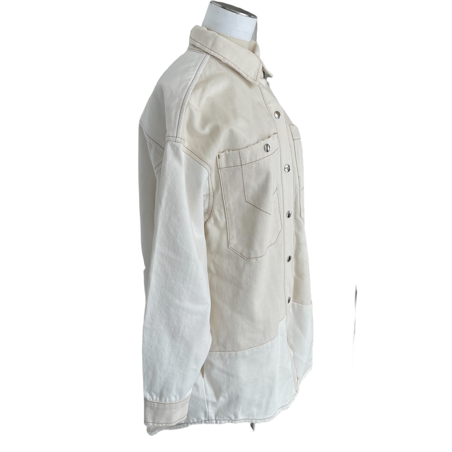 Cream Denim Jacket - XSS/XS