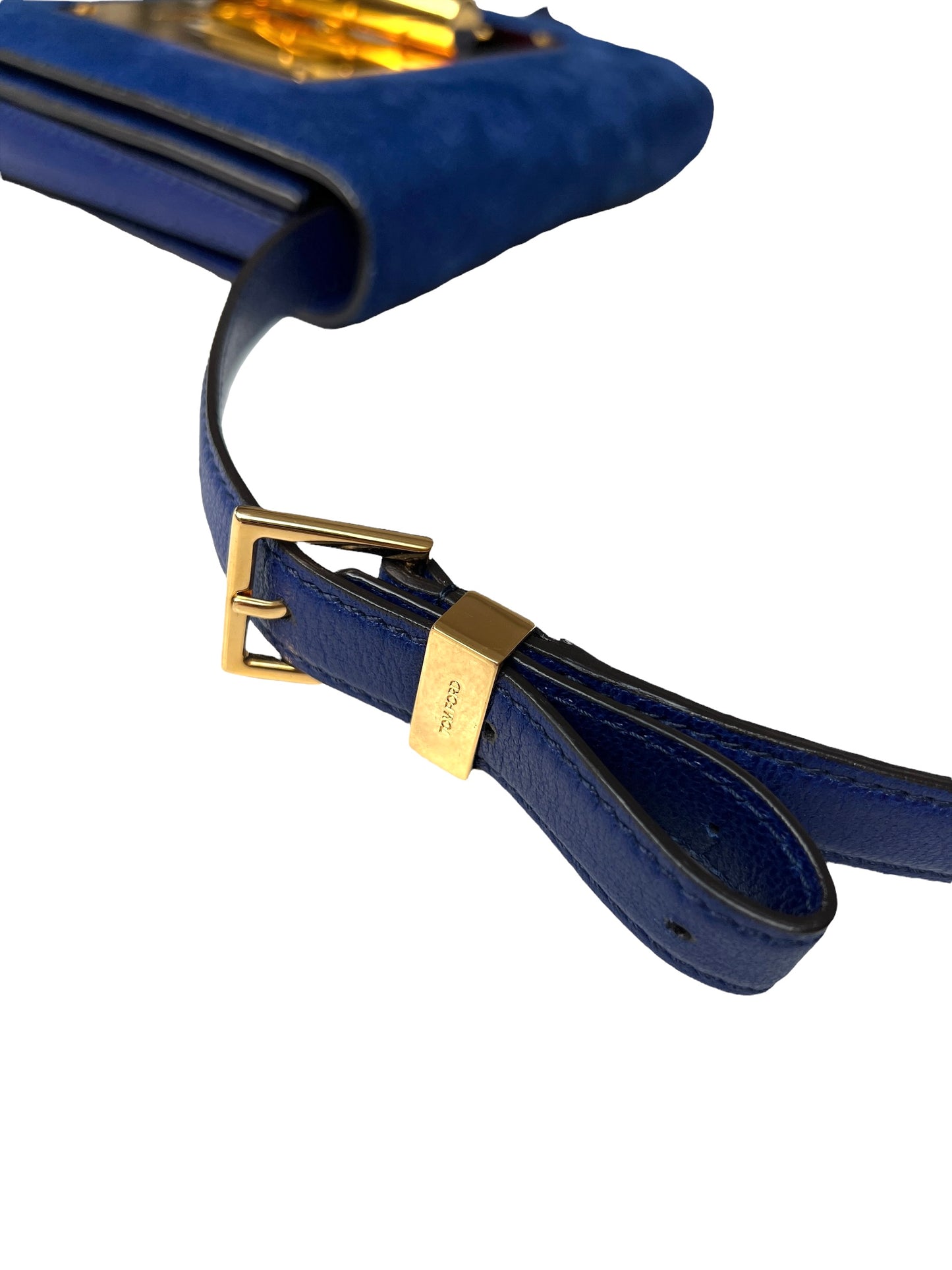 Blue Suede Natalia Bag