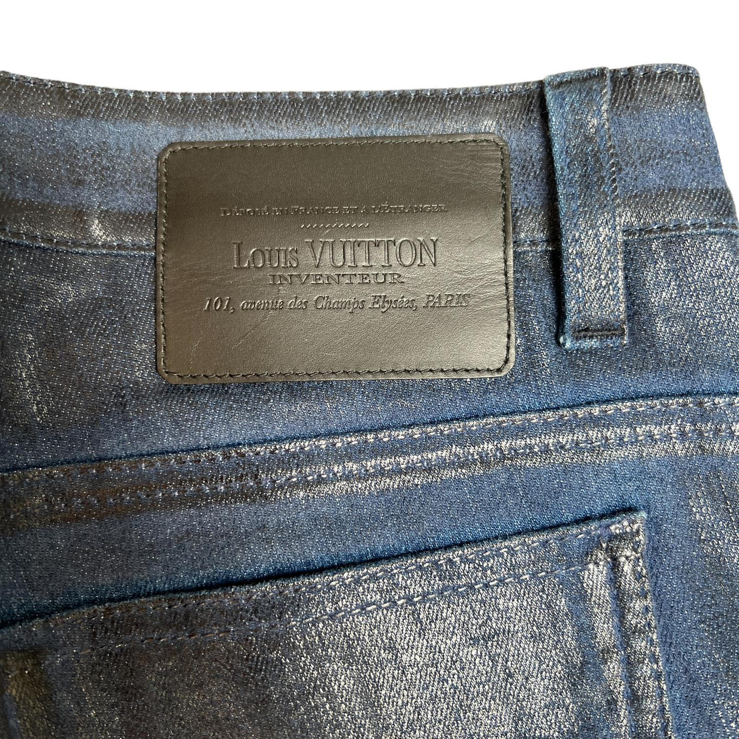 Waxed Blue Jeans - S