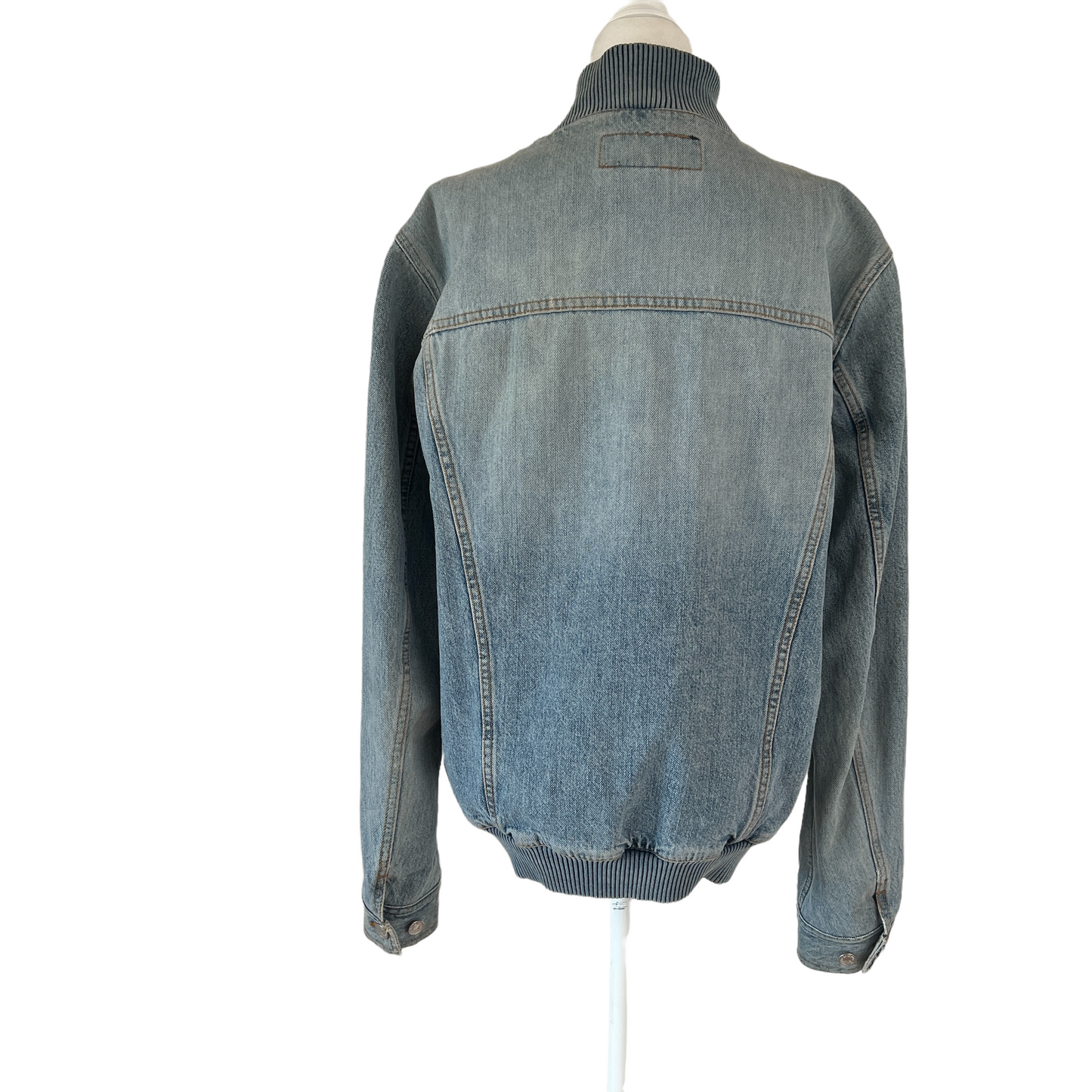 Denim Bomber Jacket - XL