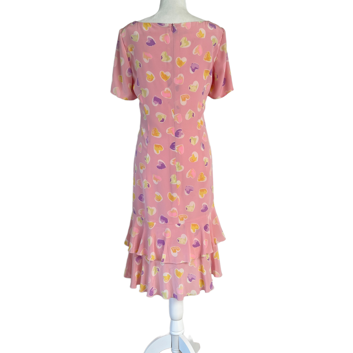 Pink Printed Dress - M