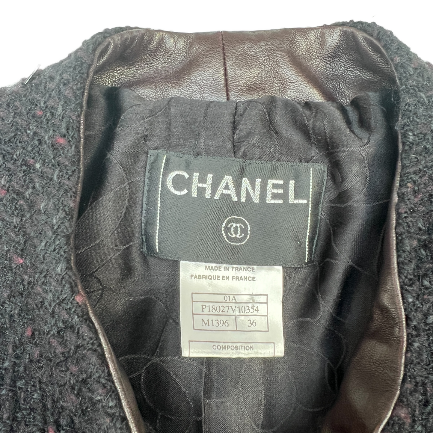 Vintage Black Tweed Jacket - S