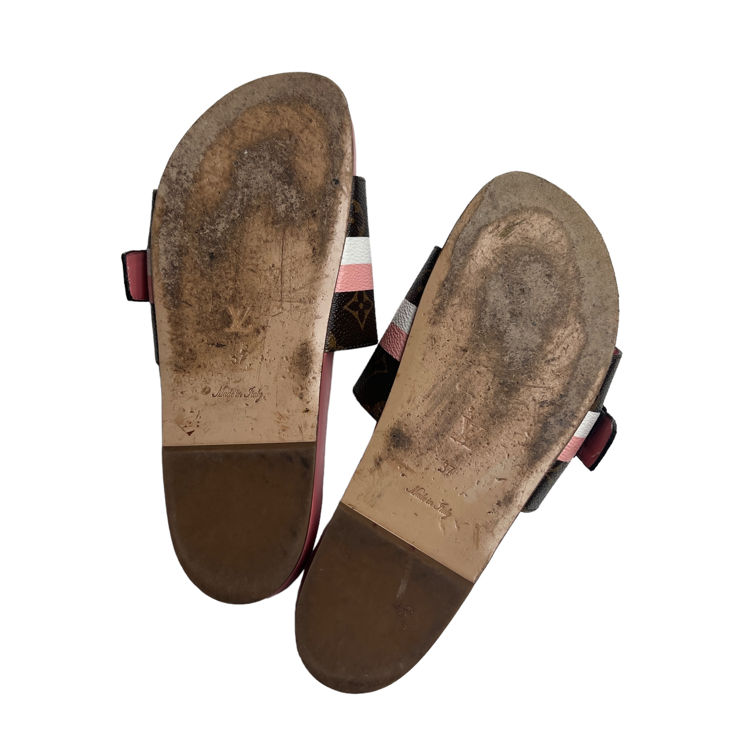 Monogram Pink Slides - 7