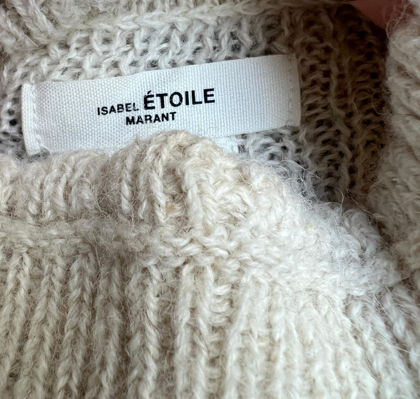 Wool Sweater w/Stripes - XS