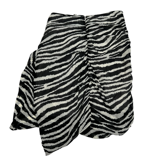 Zebra Print Mini Skirt - XS