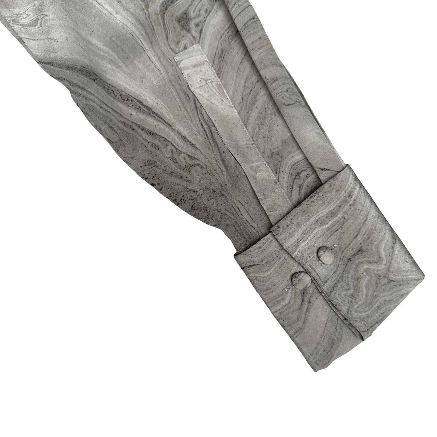 Grey Silk Shirt - M