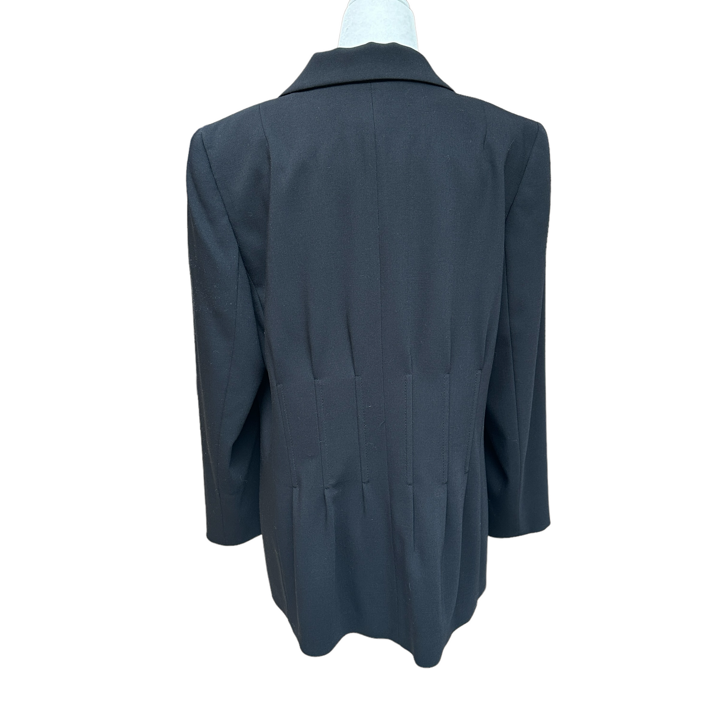 Vintage Black Wool Blazer - L