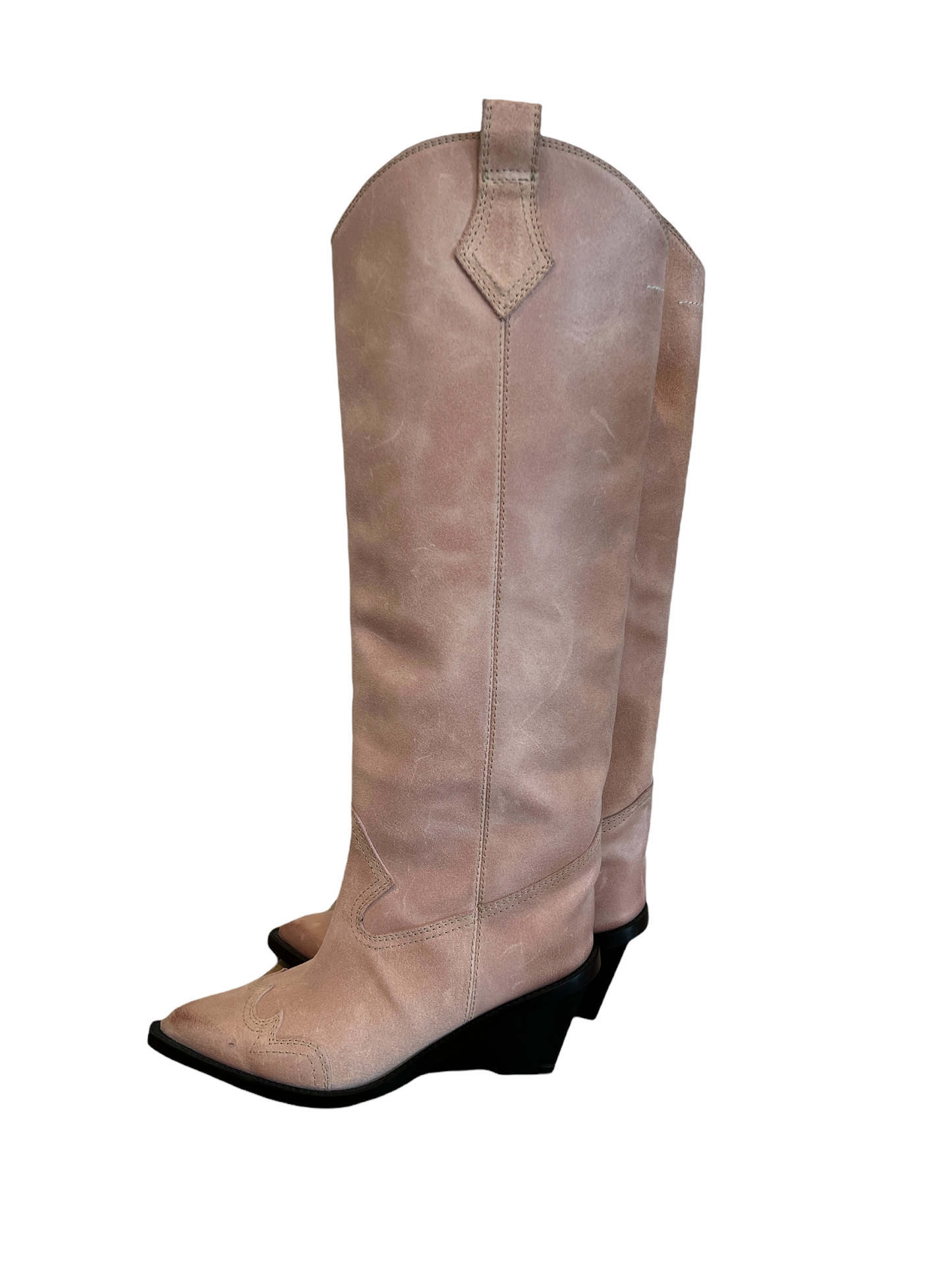 Leather Cowboy Boots - 7