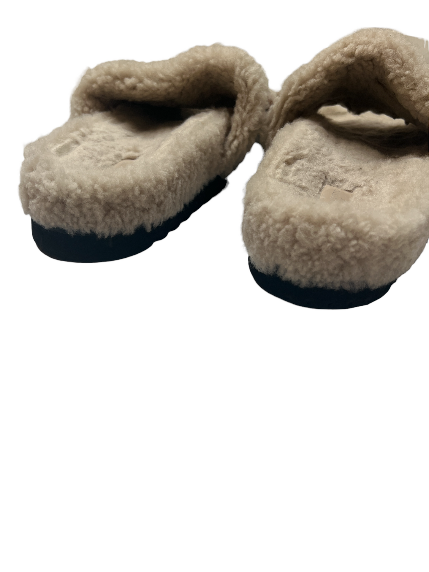 Paseo Logo Leather And Shearling Slides