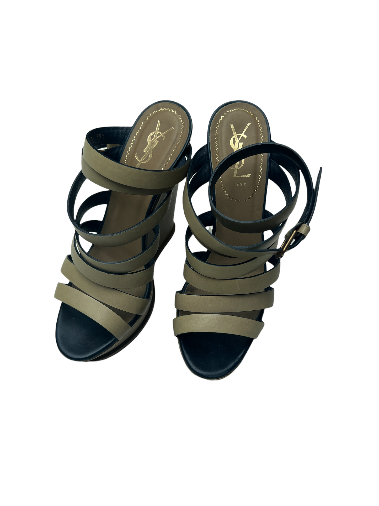 Beige Platform Heels - 9