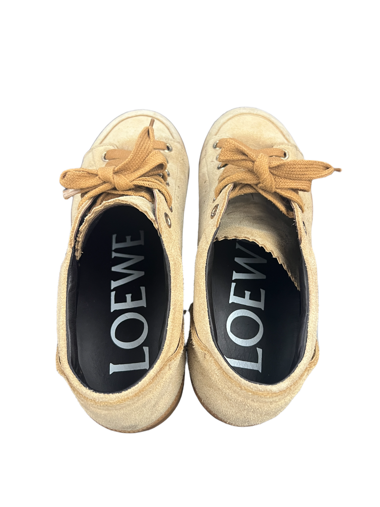 Camel Suede Sneakers - 7.5