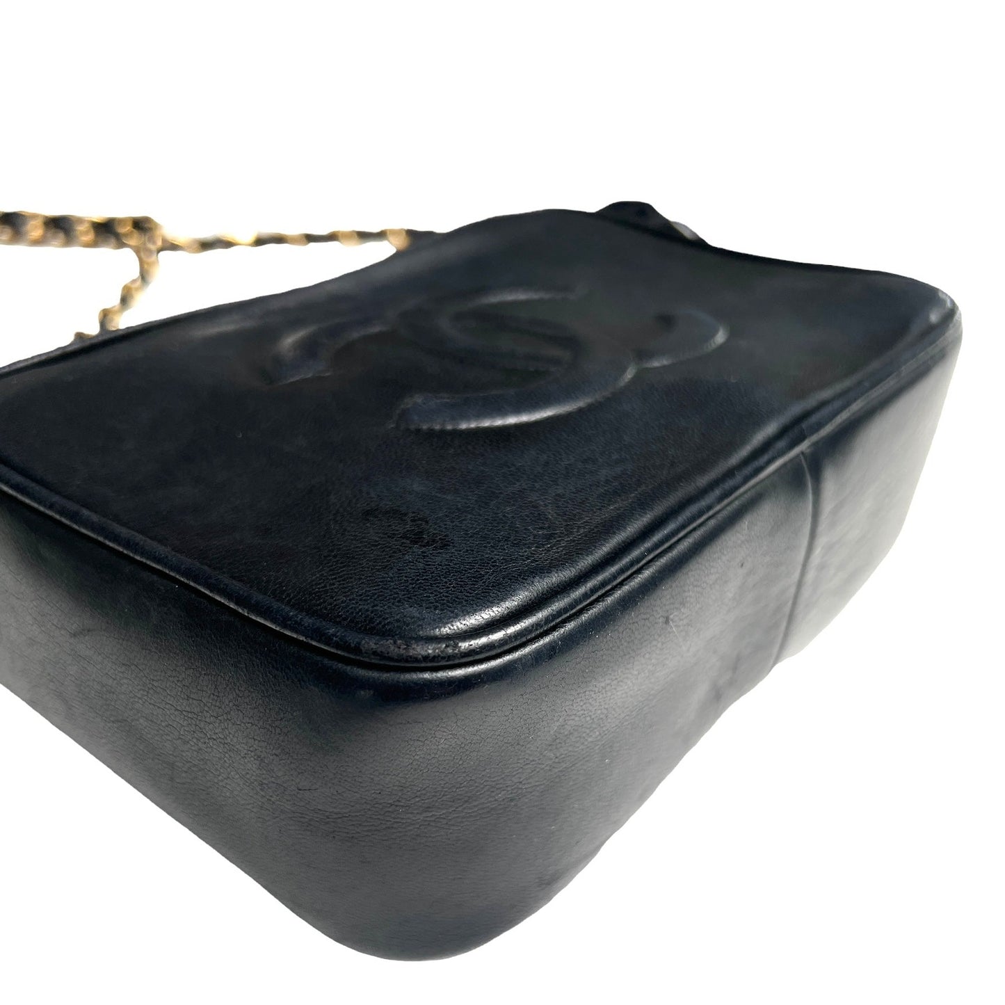 Vintage Black Leather Camera Bag