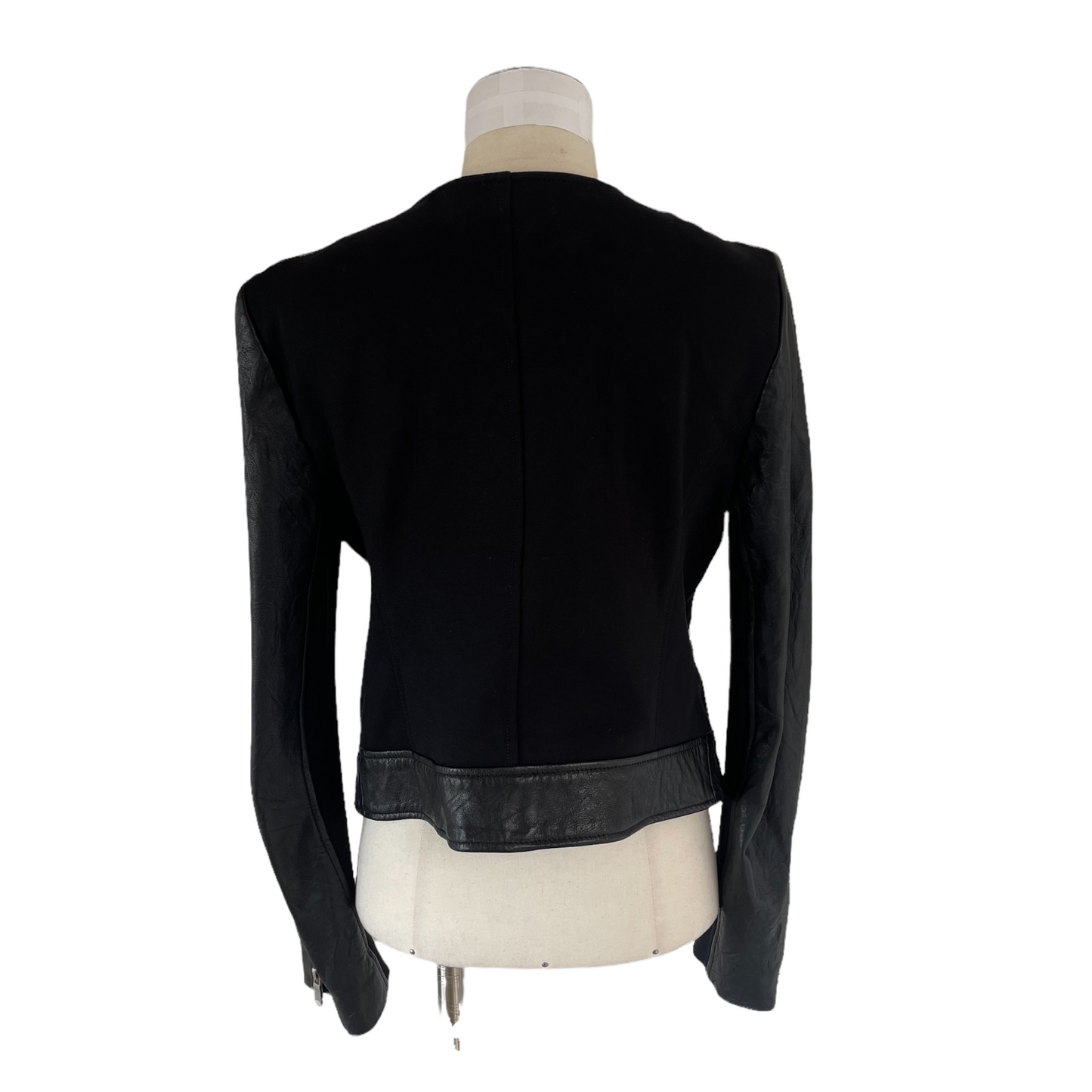 Leather & Fabric Jacket - M