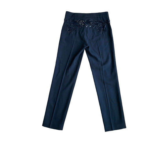 Black Wool Pants - S