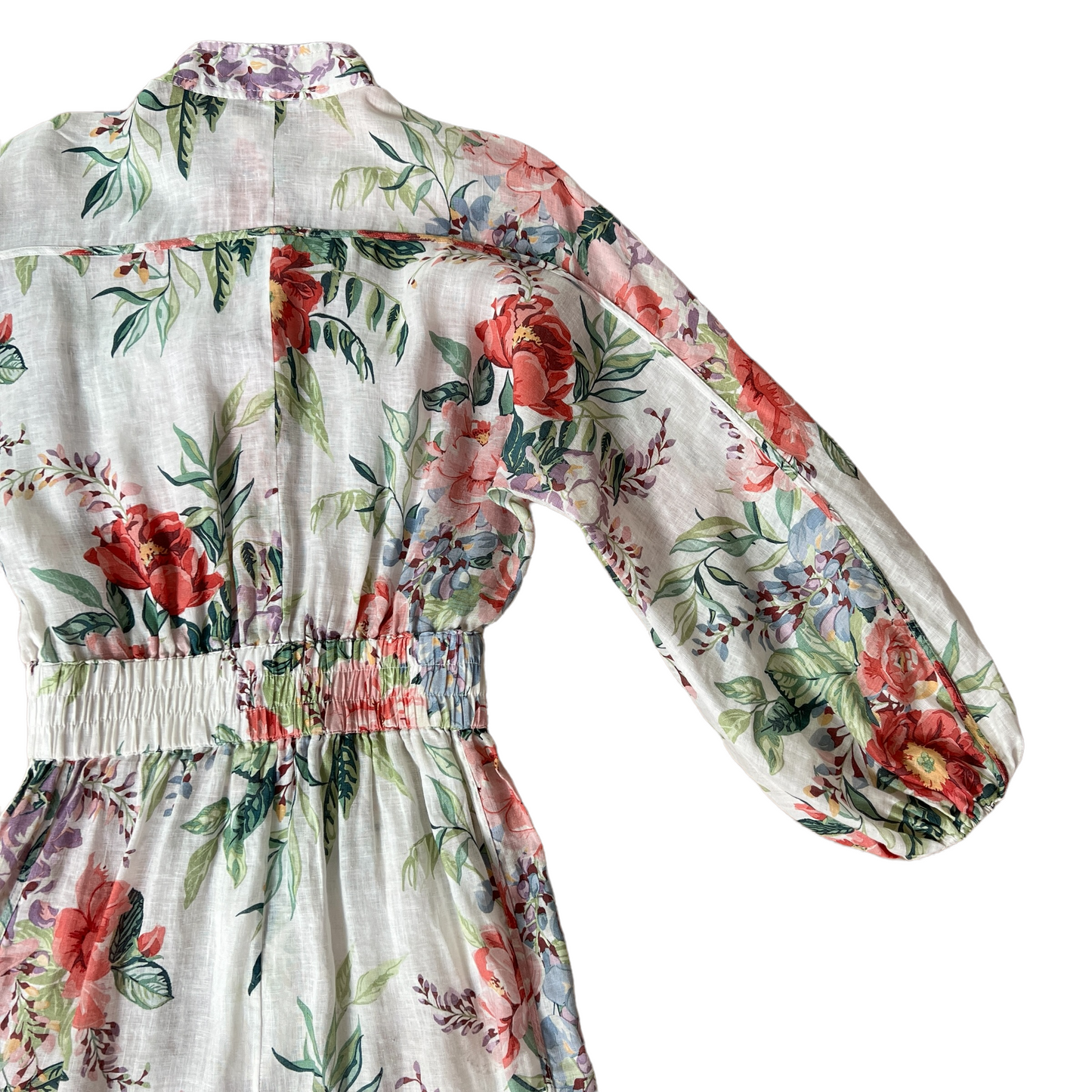 Floral Linen Jumpsuit - 0