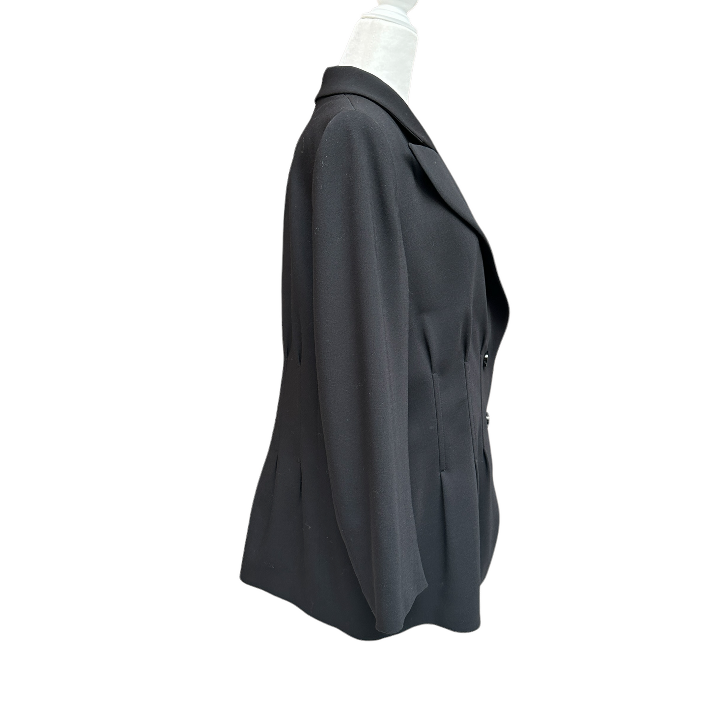 Vintage Black Wool Blazer - L