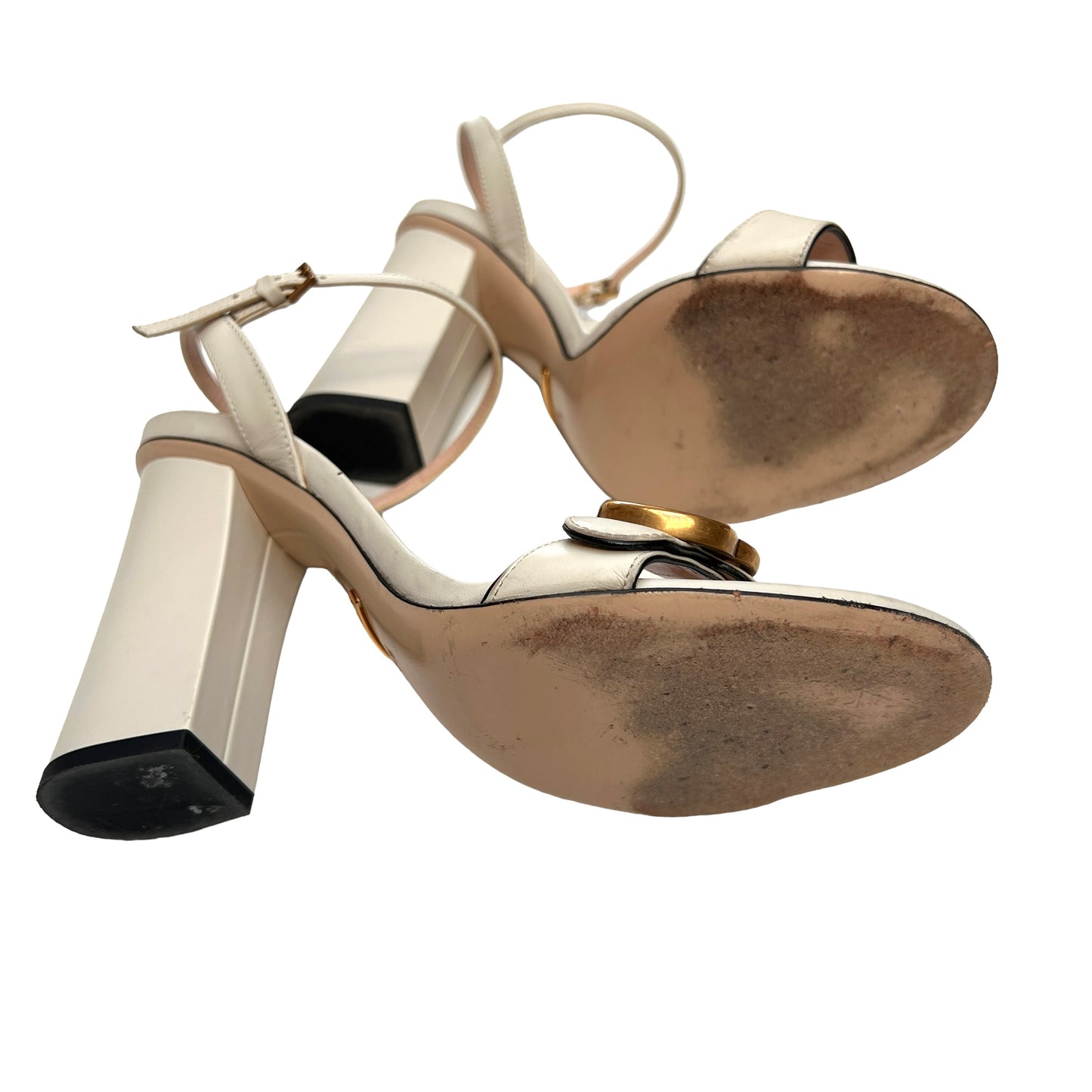 Cream Marmont GG Heels - 8.5