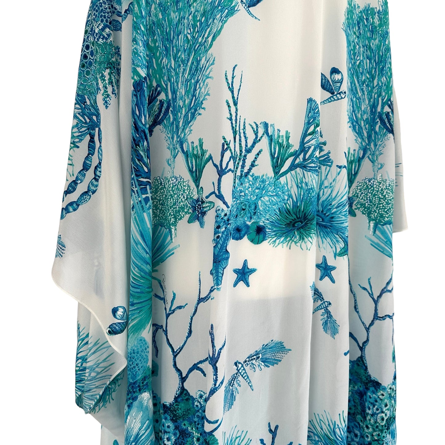 Turquoise & White Kimono - OS