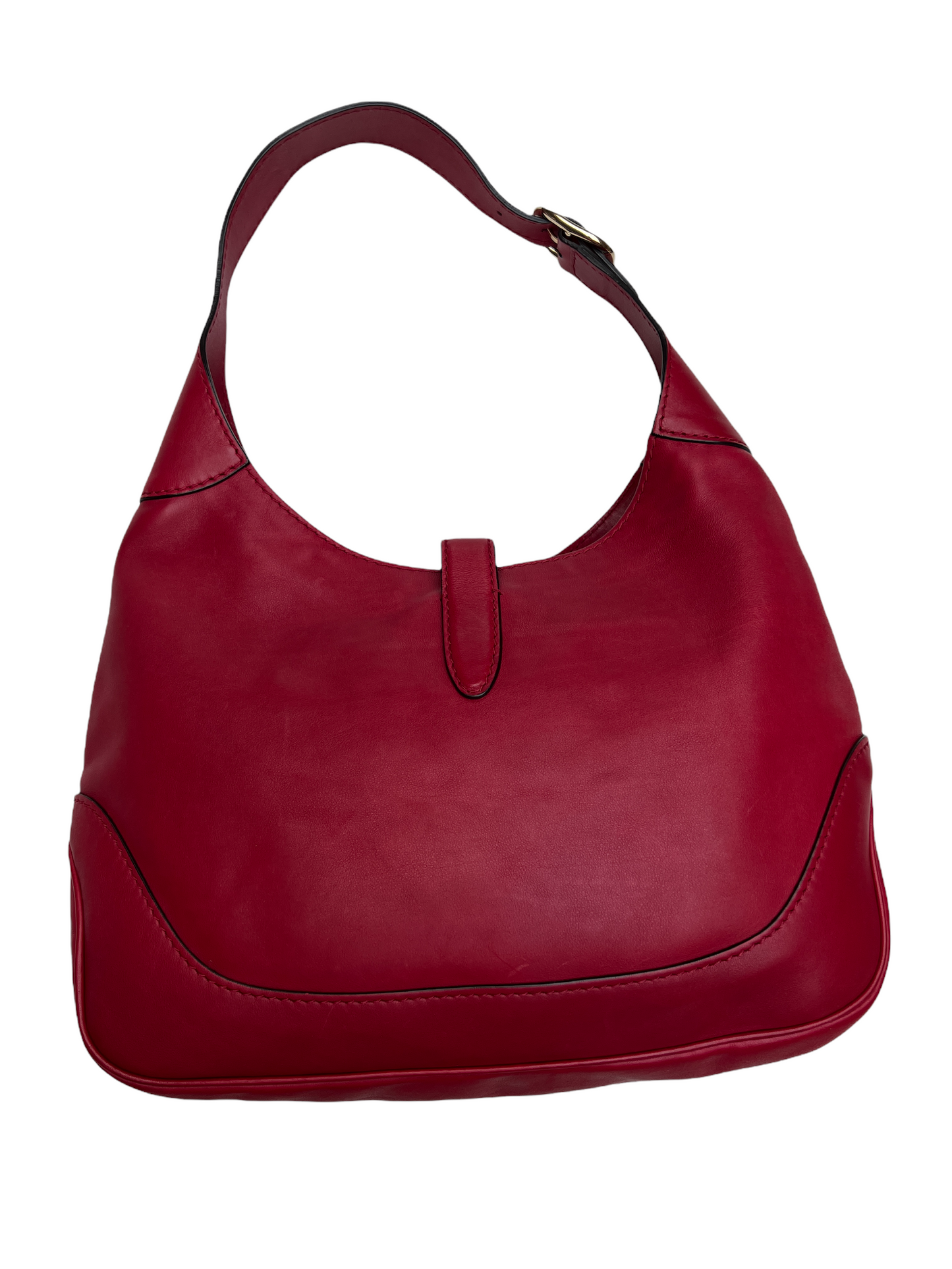Red Leather Jackie Bag