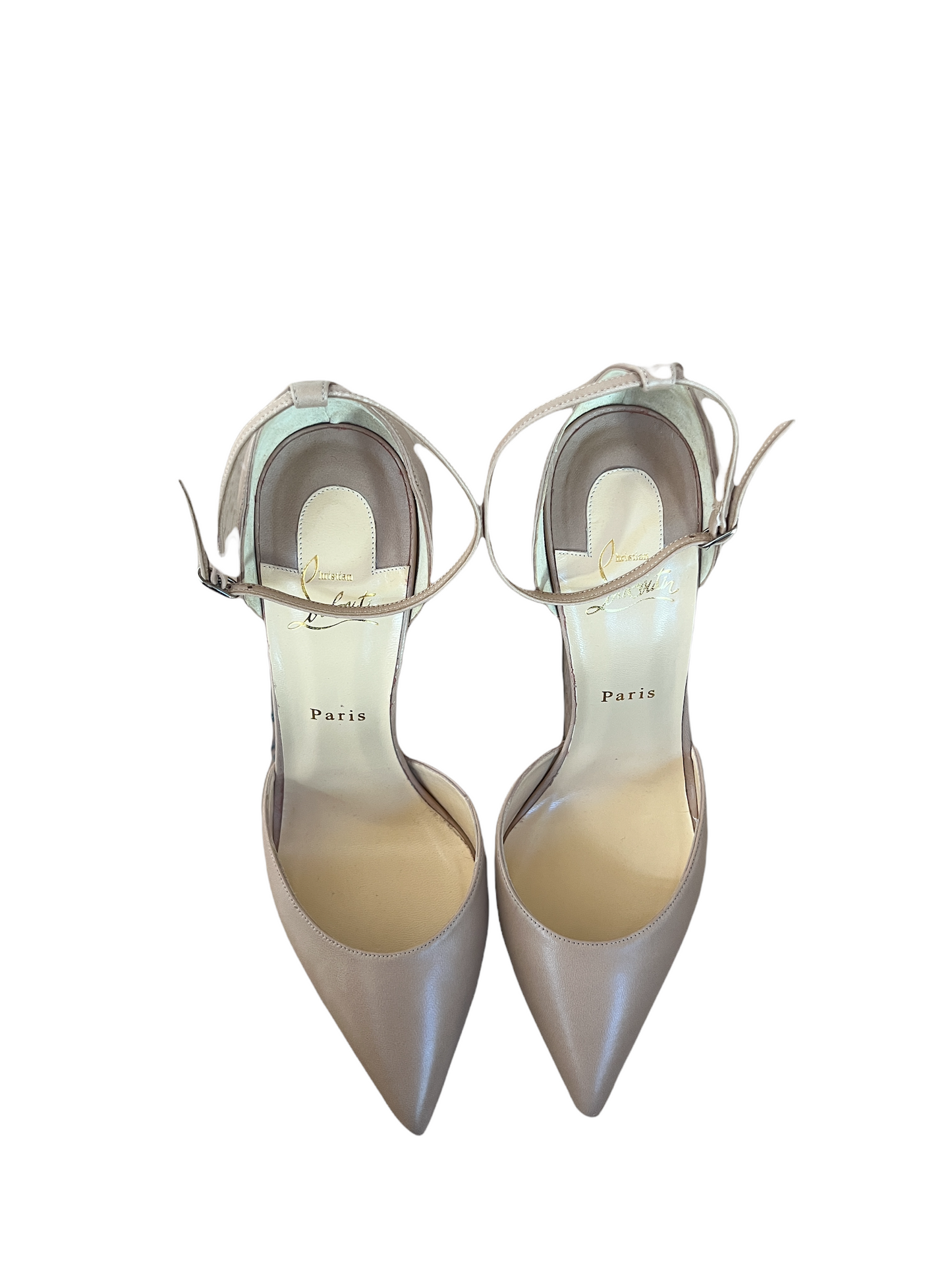 Nude Leather Heels - 11