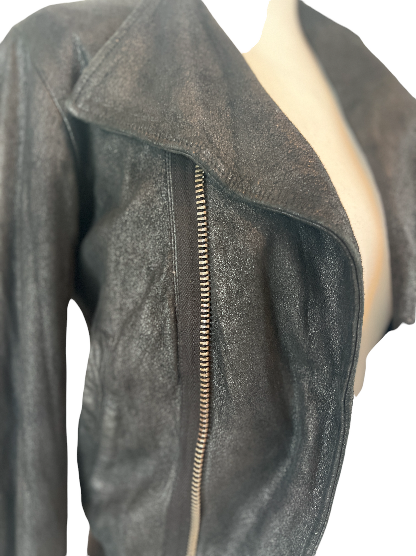 Black Suede Jacket - XS