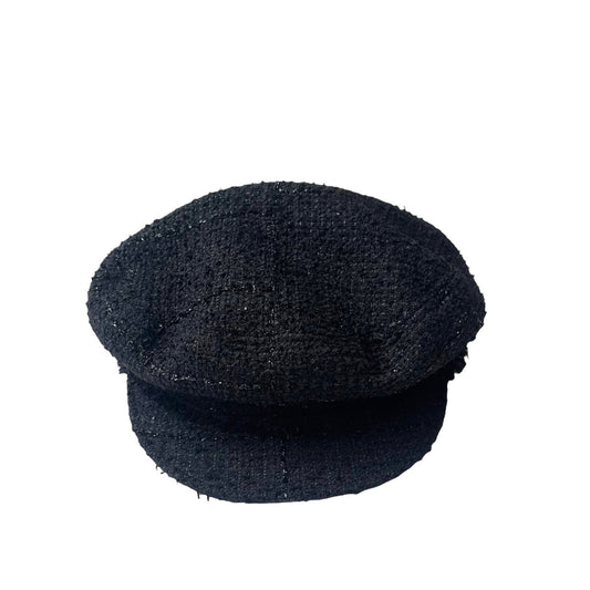 Black Tweed Hat - M
