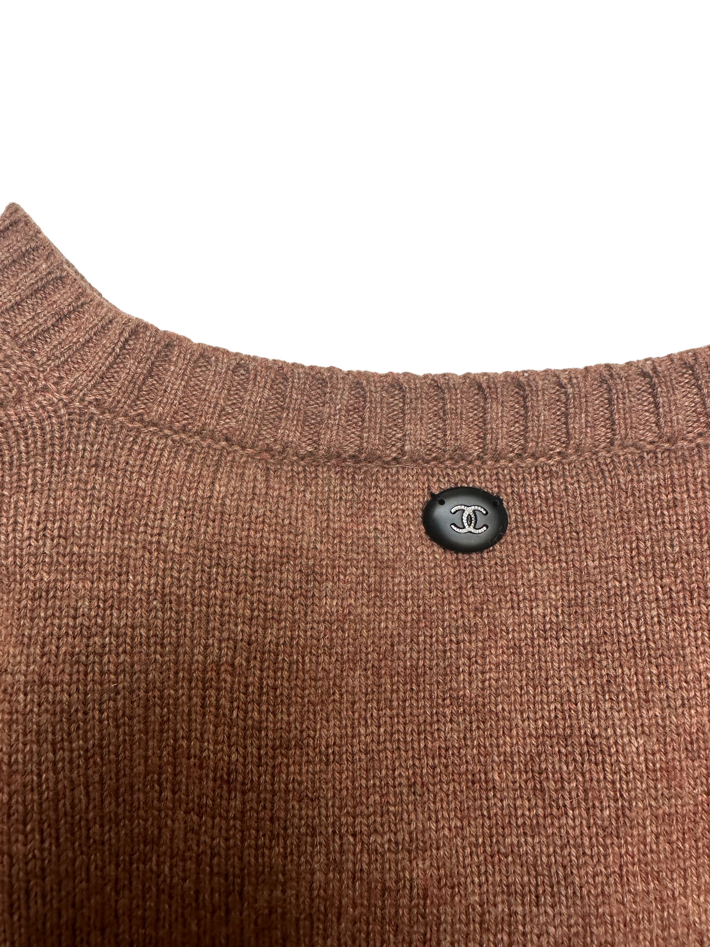 Brown Cashmere Pullover - XS