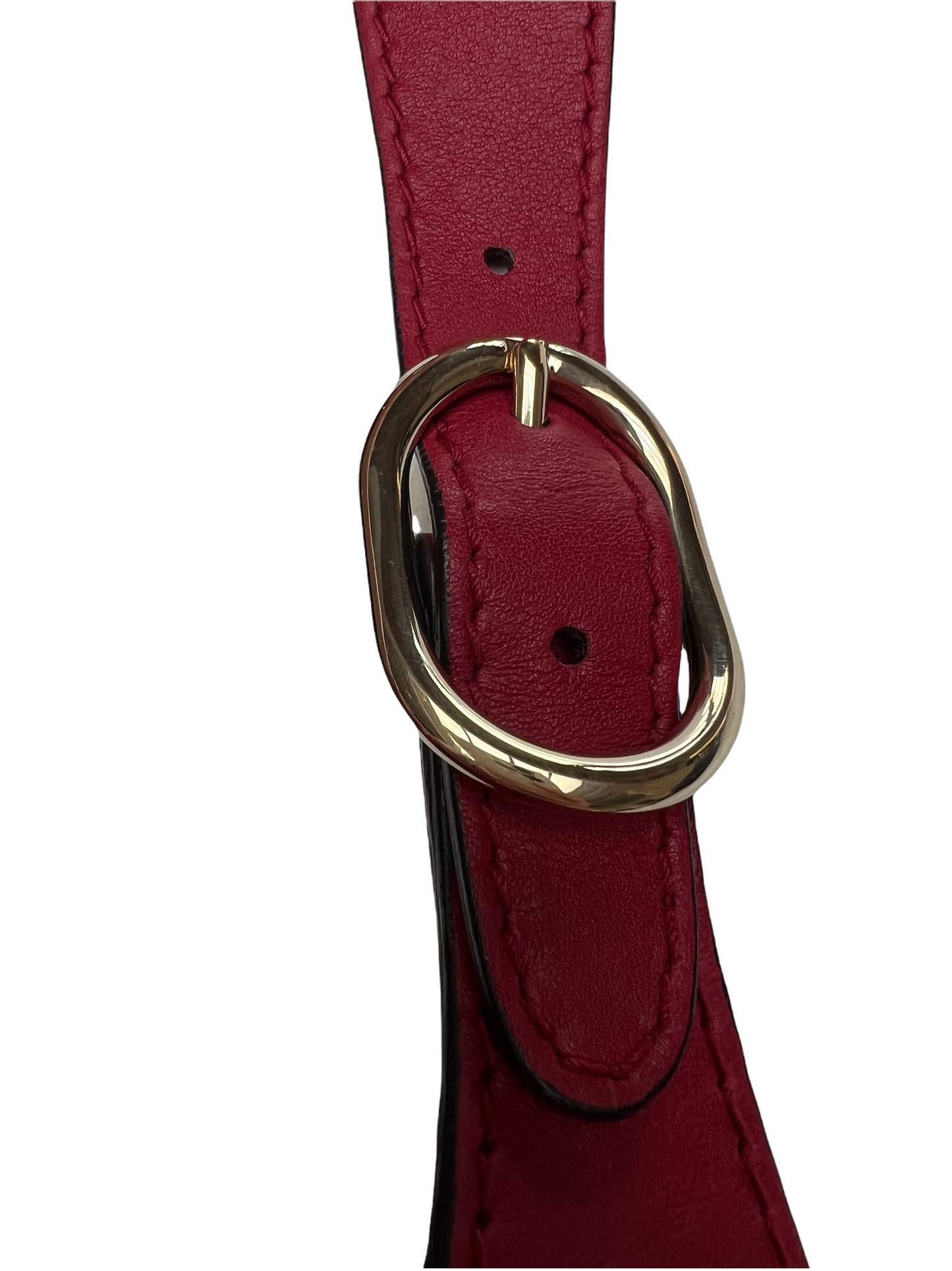 Red Leather Jackie Bag