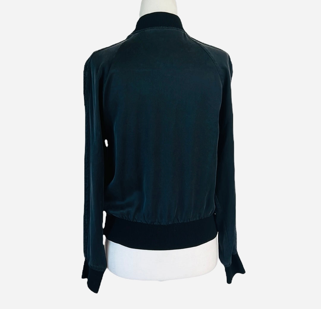 Black Silk Bomber - S