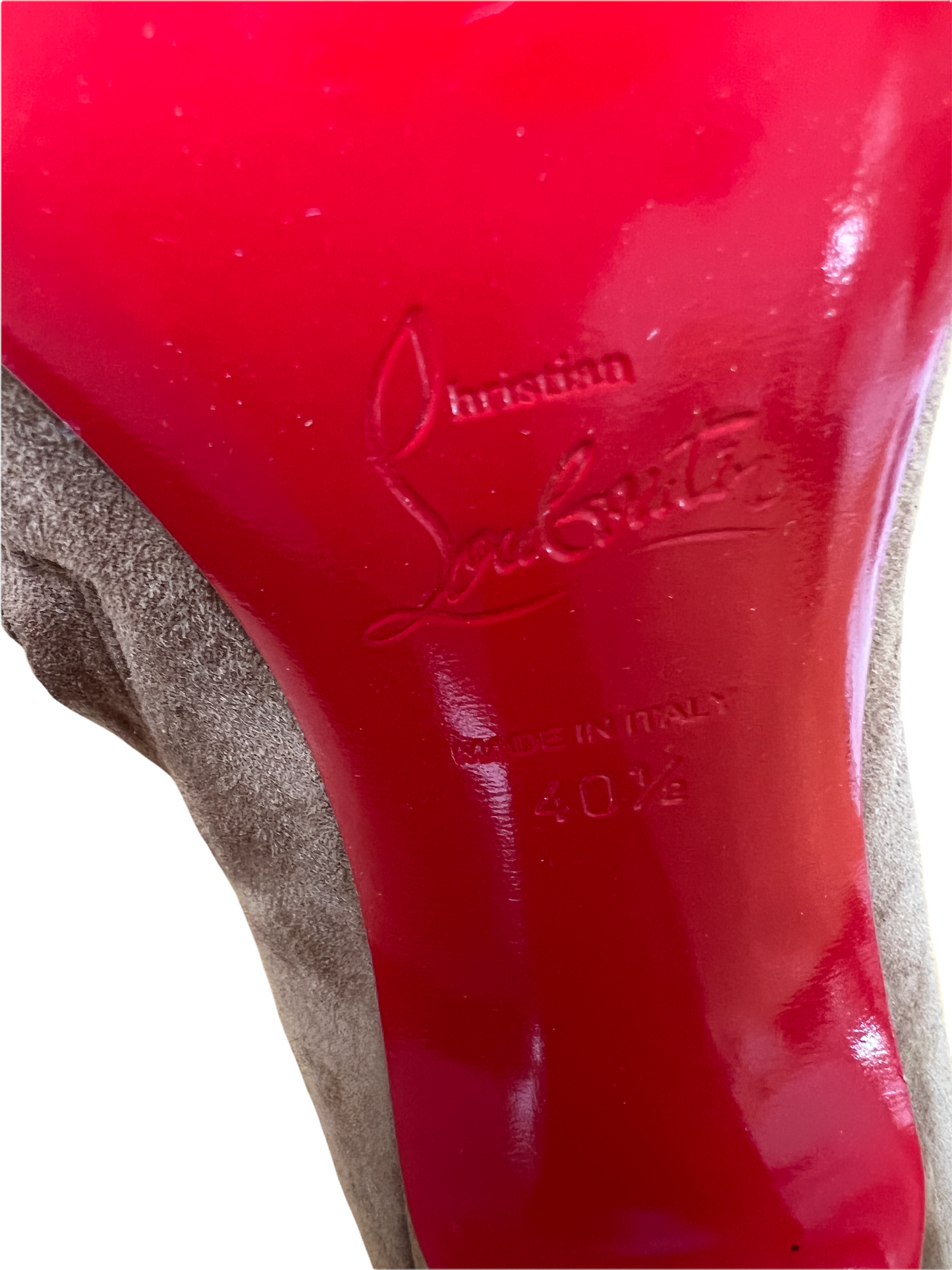 Brown Suede High Heels Boots - 10.5