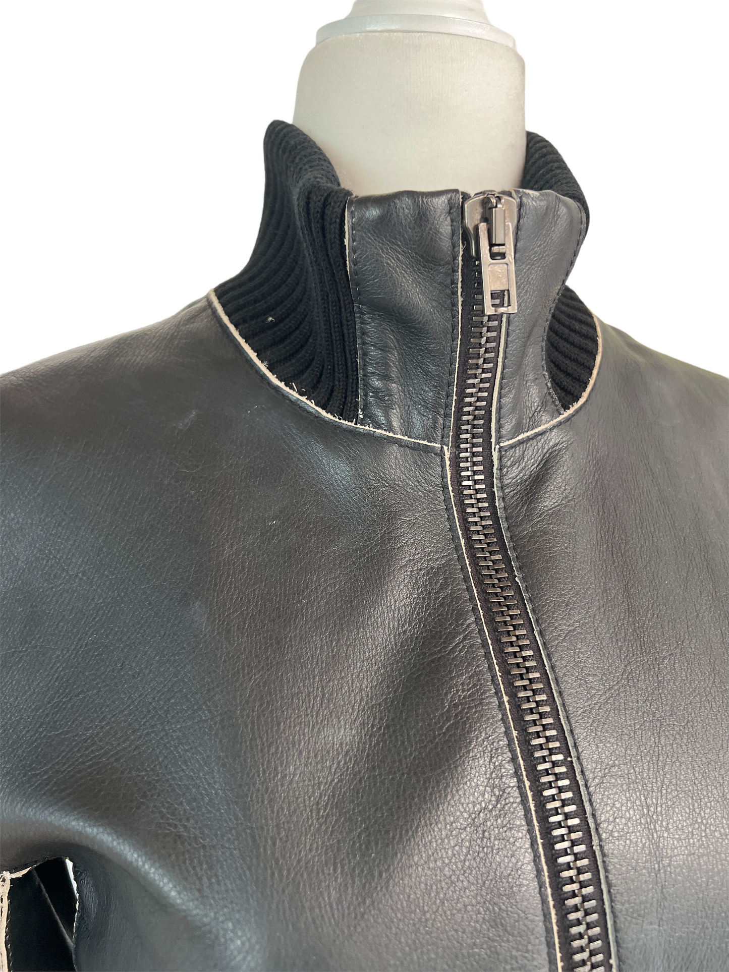 Black Leather Jacket - S