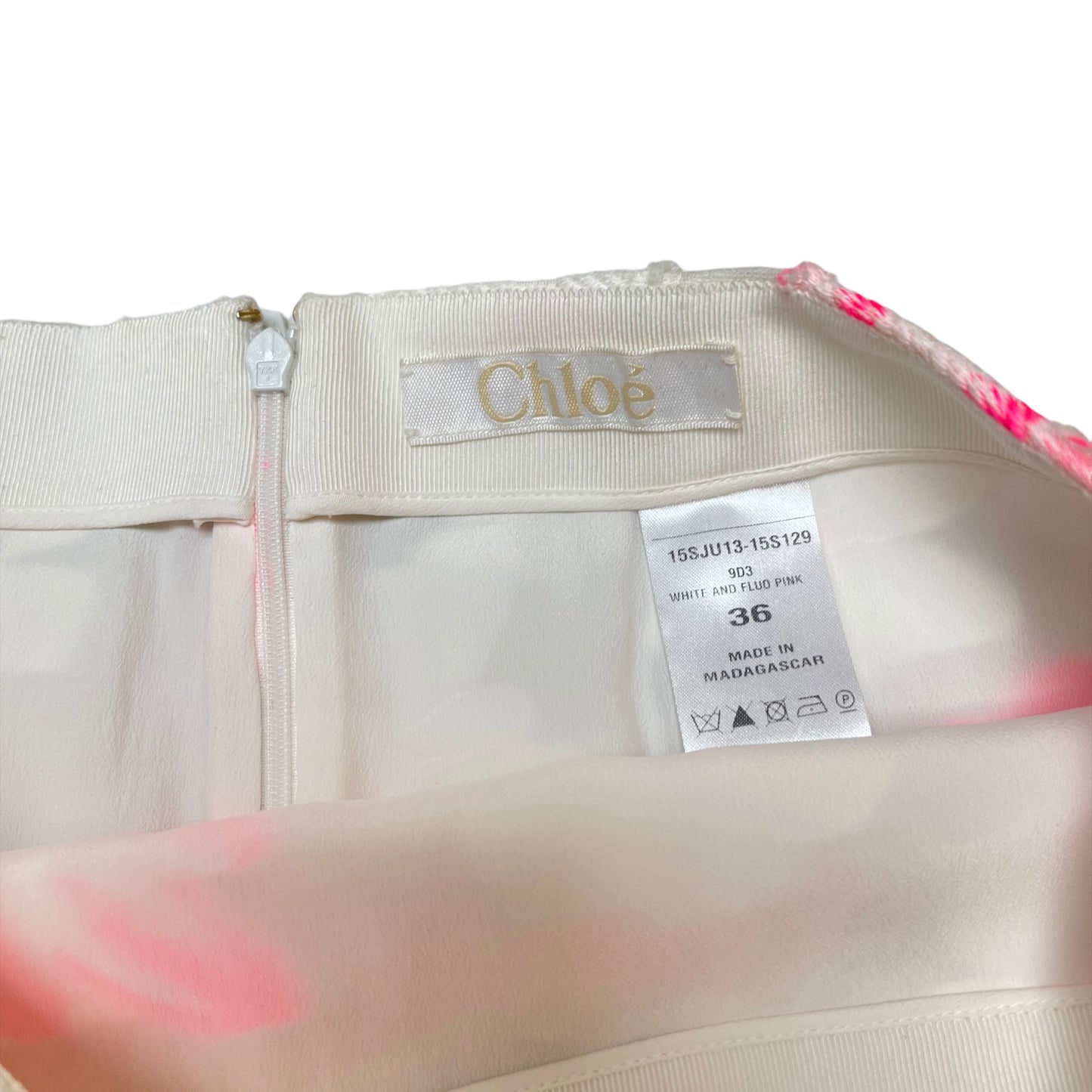 White and Pink Skirt - S