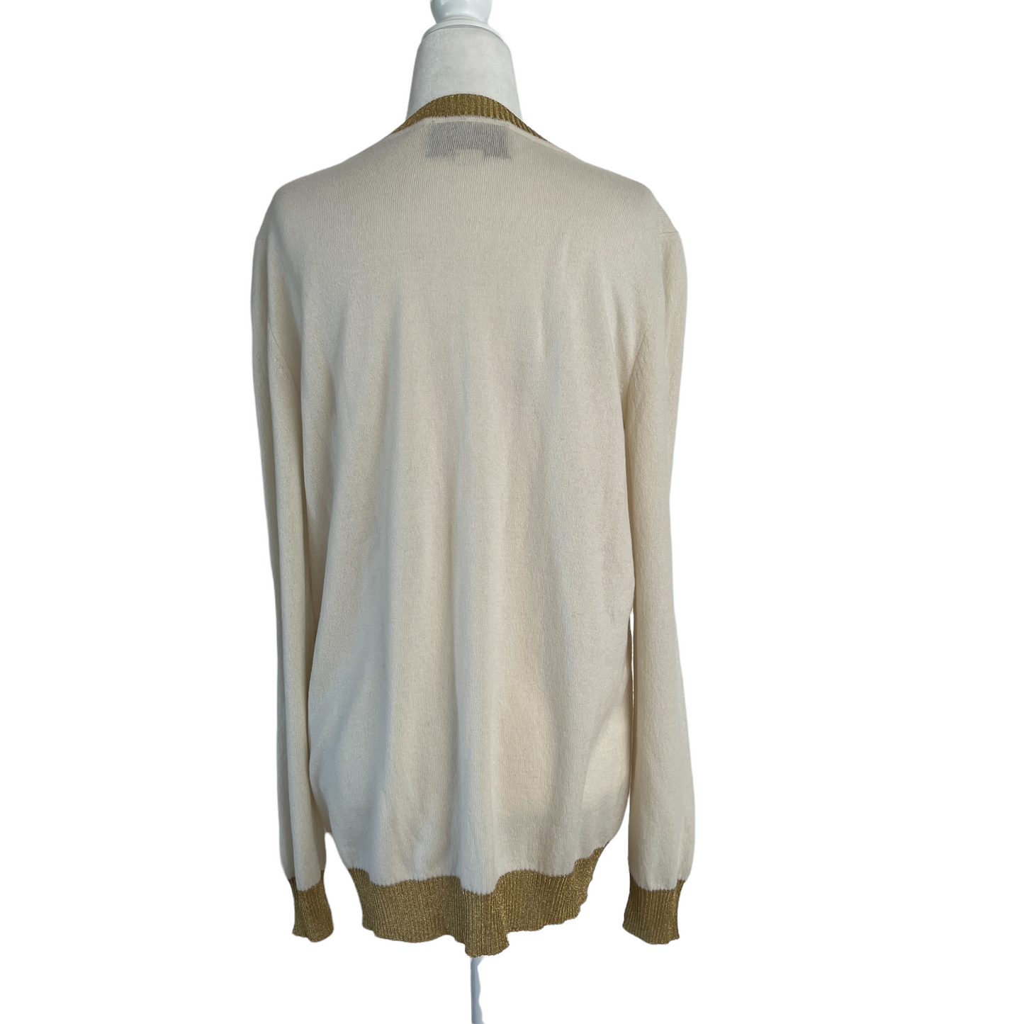 Beige Cashmere Sweater - M