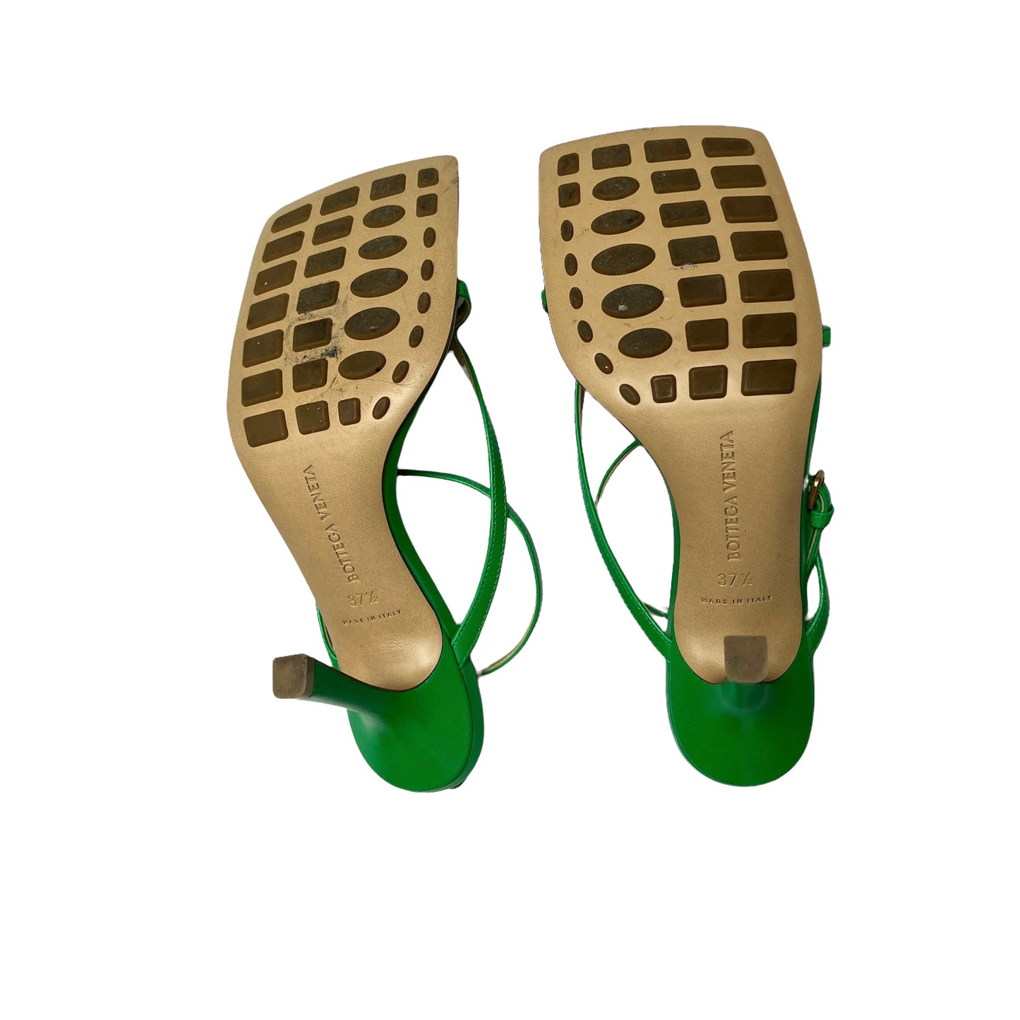 Green Sandals with Heels - 7.5