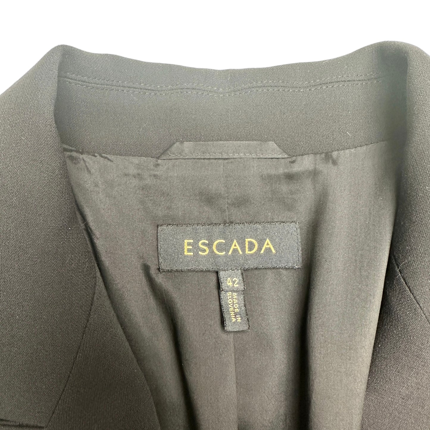 Vintage Black Wool Blazer - L