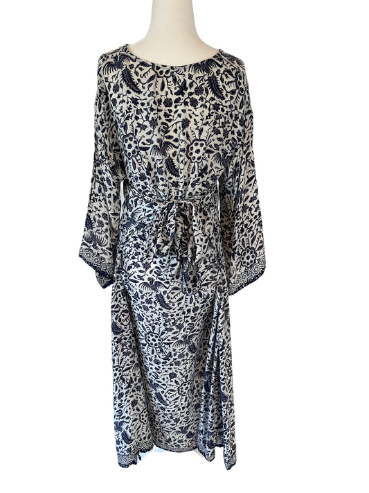 Blue floral floral dress - XS