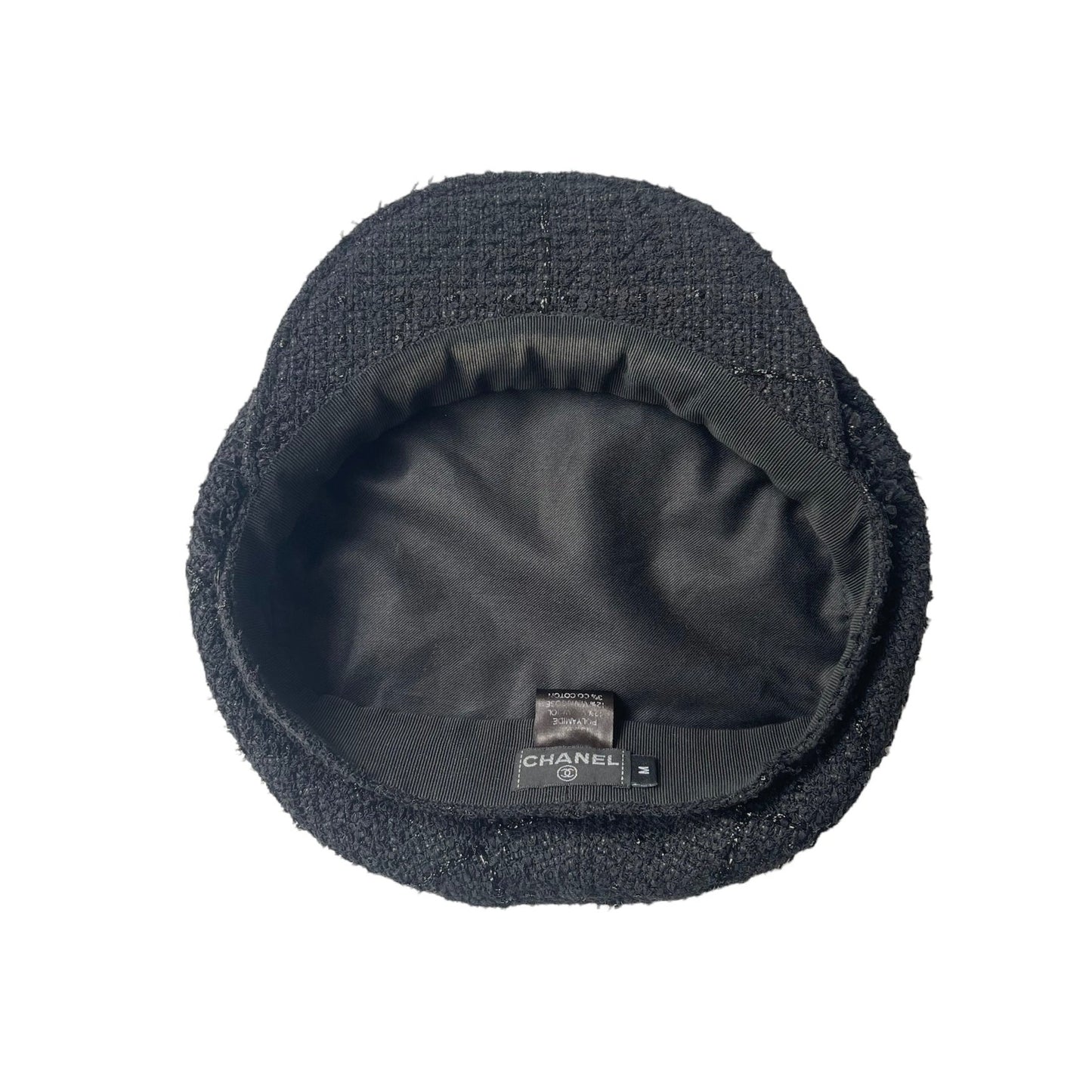 Black Tweed Hat - M