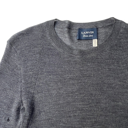 Grey Light Wool Sweater - S