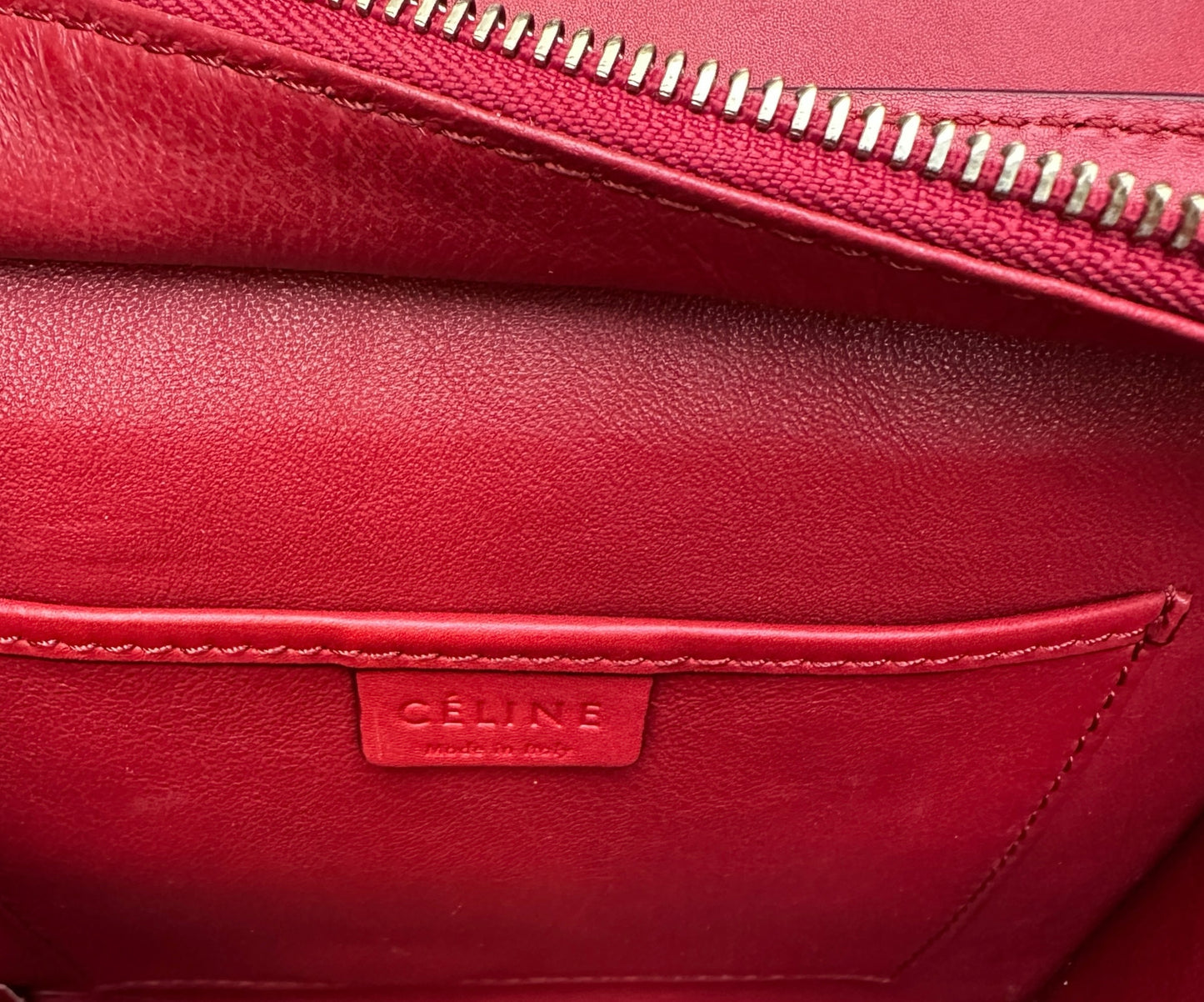 Nano Red Python Luggage Bag