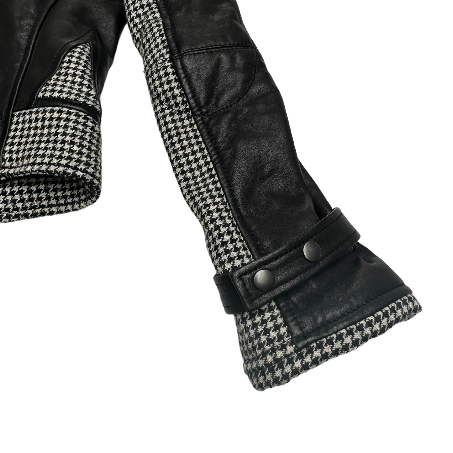 Leather and Wool Jacket - S