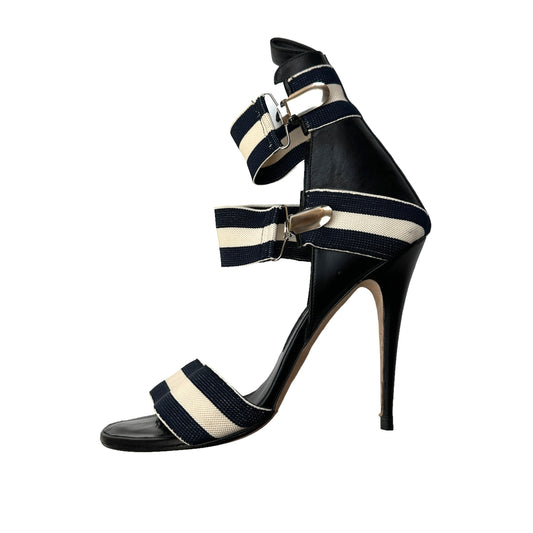 Fabric & Leather Heels - 7