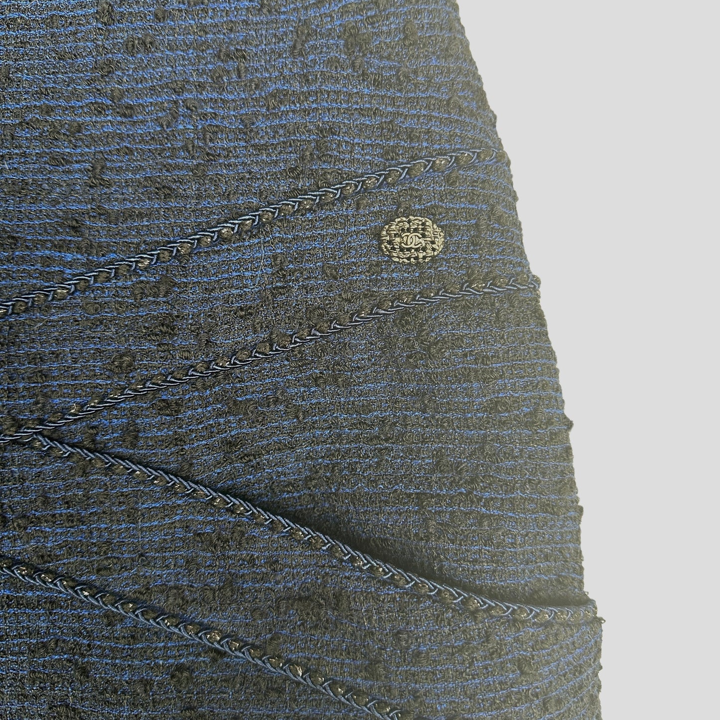 Navy Tweed Dress - 6
